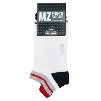 MZ Sport Short Men's Socks s.43-46 White/Blue - buy, prices for NOVUS - photo 1