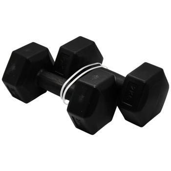 QX Max Black Dumbbell Set 2x2kg - buy, prices for Auchan - photo 1
