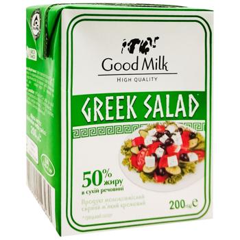 Good Milk Greek Salad Soft Cream Milk-containing Cheese Product 50% 200g - buy, prices for Auchan - photo 3