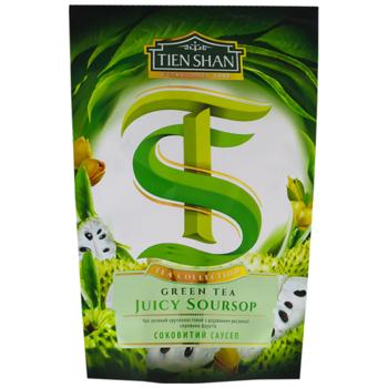Чай зеленый Tien Shan Саусеп 80г - купить, цены на Чудо Маркет - фото 1