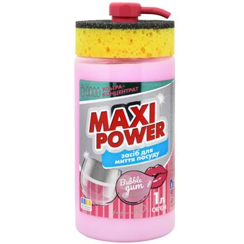 Maxi Power Bubble Gum Dishwashing Liquid 1l - buy, prices for Vostorg - photo 1