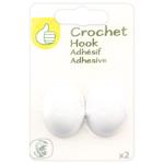 Набор крючков Auchan самоклеющихся белых 2шт