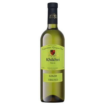 Tbiliso Khikhvi White Dry Wine 12.5% 0.75l - buy, prices for NOVUS - photo 1