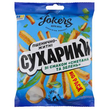 JokerS Wheat-Rye Sour Cream and Herb Flavored Crispbread 100g - buy, prices for Chudo Market - photo 1