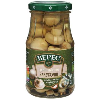 Печериці Верес закусочні 260г - купити, ціни на КОСМОС - фото 1