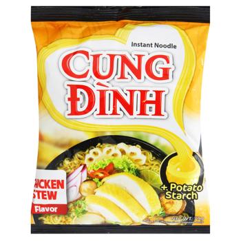 Вермишель Cung Dinh быстрого приготовления со вкусом жареной курицы 80г - купить, цены на NOVUS - фото 1