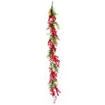 Lefard Decorative Garland with Red Snow-covered Berries 150cm