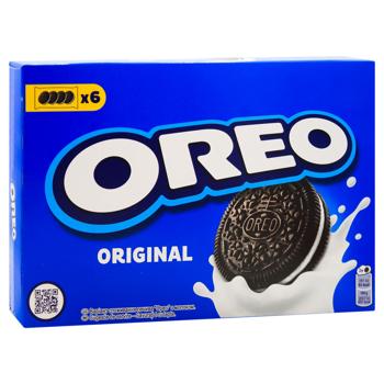 Печенье-сэндвич Oreo с какао и кремовой ванильной начинкой 228г - купить, цены на - фото 3