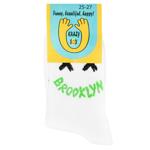 Krazy Sox High Unisex Socks s.25-27 White