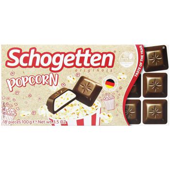 Schogetten Popcorn Milk Chocolate 100g - buy, prices for - photo 1