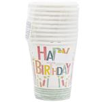 Actuel Happy Birthday Glasses 230ml 10pcs