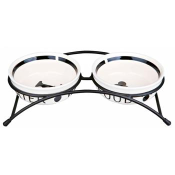 Trixie Eat on Feet Ceramic Bowls on Stand 13cm 2x250ml