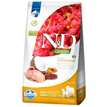 Сухий корм для собак Farmina N&D Quinoa Adult Medium & Maxi 7 кг - перепел, кокос, куркума - купити, ціни на MasterZoo - фото 1