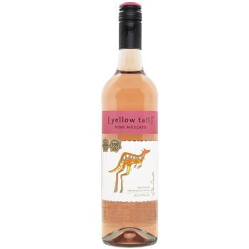 Вино Yellow Tail Pink Moscato рожеве напівсолодке 7,5% 0,75л - купити, ціни на МегаМаркет - фото 1