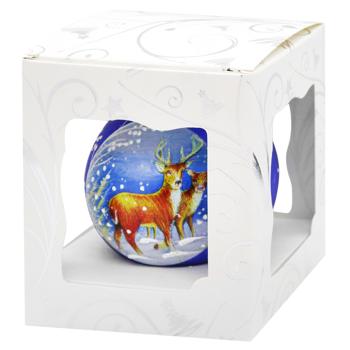 Шар елочный АСК стекло с художественным узором 80м - купить, цены на - фото 6