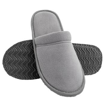 Twins Men's Fleece Slippers s.44-45 Grey