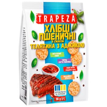 Trapeza Wheat Bread Rolls with Veal and Adjika Flavor 90g - buy, prices for COSMOS - photo 1