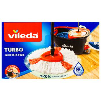 Vileda Easywring Clean Turbo Cleaning Set Gray-red - buy, prices for WINETIME - photo 2