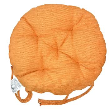 Provence Chenilla Cushion for a Chair 40cm Orange