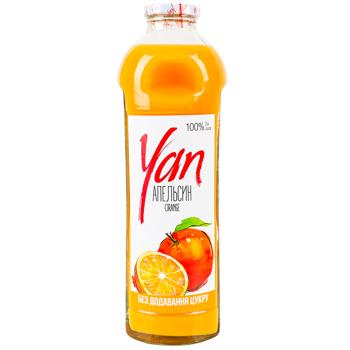 Сок Yan Апельсин без сахара 0,93л - купить, цены на AlcoHub - фото 1