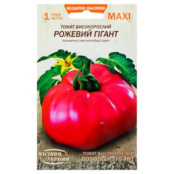 Semena Ukrainy MAXI Tomato Tall Pink Giant Seeds 1g - buy, prices for MegaMarket - photo 1
