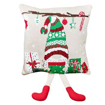 Подушка декоративная Прованс Гном с ножками 45х45см