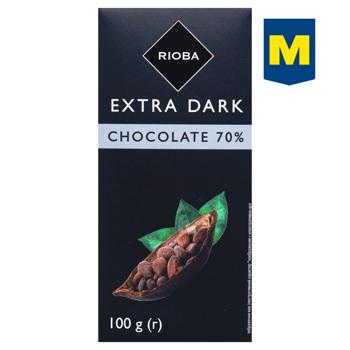 Rioba Extra Dark Chocolate 70% 100g - buy, prices for  - photo 1