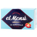 El Menu Mediterranean Sardines in Tomato 90g