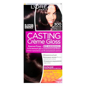 L'oreal Casting Creme Gloss Hair Dye 300 Double Espresso - buy, prices for NOVUS - photo 1