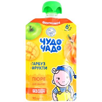 Пюре Чудо-Чадо тыква-фрукты 90г - купить, цены на Чудо Маркет - фото 1