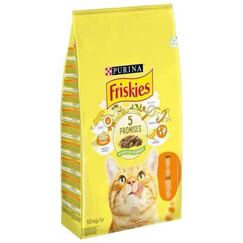 Корм сухий Friskies з куркою та овочами для дорослих котів 10кг - купити, ціни на MasterZoo - фото 2
