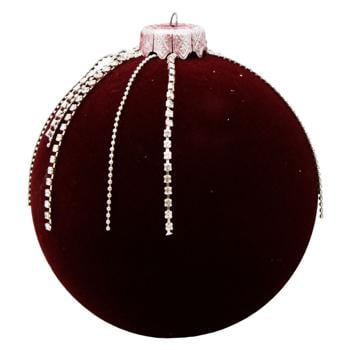 Christmas Ball with Rhinestones 100mm - buy, prices for - photo 3