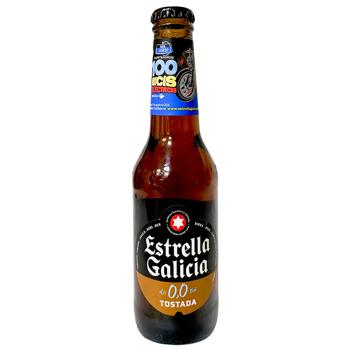 Пиво Estrella Galicia Tostada безалкогольное 250мл