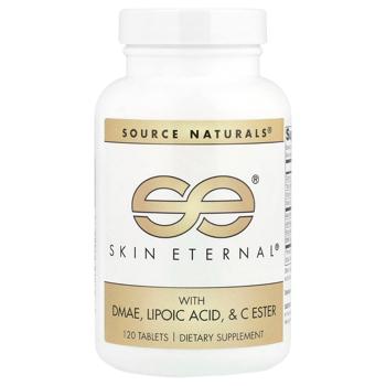 Здоров'я шкіри з диметиламіноетанолом і альфа-ліпоєвою кислотою Source Naturals Skin Eternal 120 таблеток - купити, ціни на Біотус - фото 1