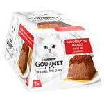 Gourmet Revelations Mousse with Beef and Gravy Wet Food for Adult Cats 57g x 2pcs