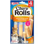 Лакомство для кошек Inaba Churu Rolls с курицей 4шт х 10г