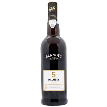 Вино Blandy's Madeira Malmsey 5 років біле кріплене солодке 19% 0,75л - купити, ціни на WINETIME - фото 1