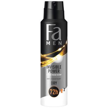 Fa Men Invisible Power Spray Antiperspirant 150ml