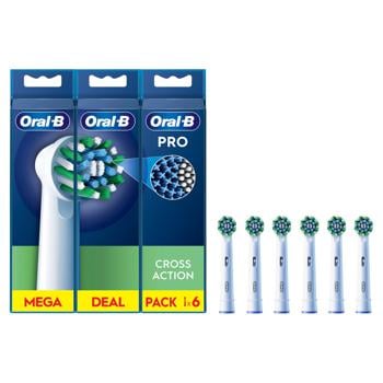 Насадки Oral-B Pro Cross Action для электрической зубной щетки 6шт - купить, цены на Auchan - фото 3