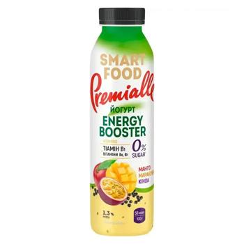 Йогурт Premialle Smart Food Beauty Booster манго-маракуйя-киноа 1,3% 290г - купить, цены на Идеал - фото 1
