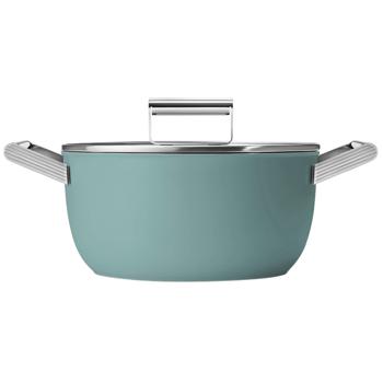 Smeg 50x Matte Emerald Green Saucepan with Lid 24cm - buy, prices for WINETIME - photo 2