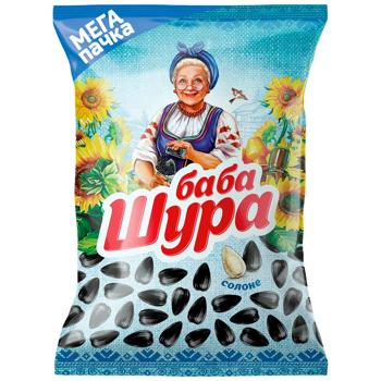 Насіння соняшника Баба Шура смажене солоне 215г - купити, ціни на Торба - фото 1