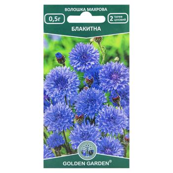 Golden Garden Terry Blue Cornflower Flower Seeds 0.5g - buy, prices for MegaMarket - photo 1