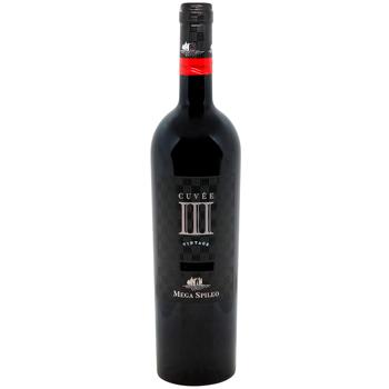 Вино Cavino Mega Spileo III Cuvee червоне напівсухе 13% 0,75л