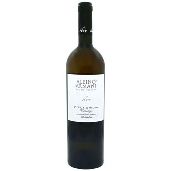 Вино Albino Armani Pinot Grigio Corvaro Valdadige біле сухе 12,5% 0,75л - купити, ціни на Чудо Маркет - фото 1