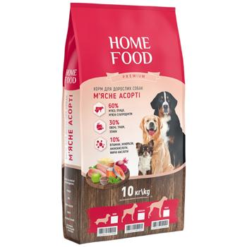 Home Food Dry Food with Assorted Meats for Adult Dogs of Small Breeds 10kg - buy, prices for MasterZoo - photo 1