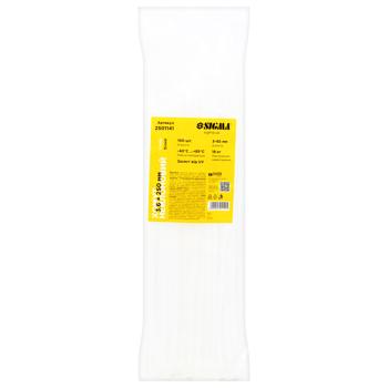 Sigma Nylon White Clamp 3.6x250mm 100pcs - buy, prices for METRO - photo 1