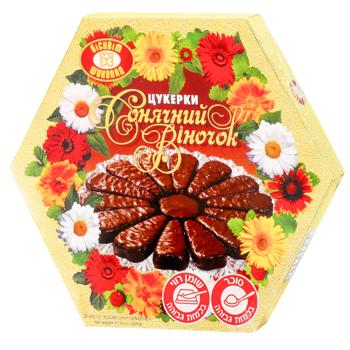 Цукерки Бісквіт-Шоколад Сонячний віночок 500г - купити, ціни на Чудо Маркет - фото 1