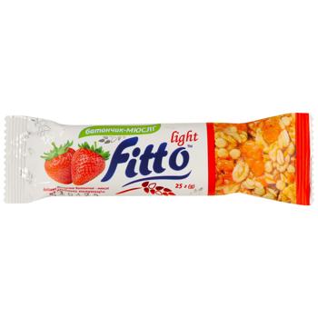 Fitto Light Strawberry Muesli Bar 25g - buy, prices for Epicentr FOOD - photo 1