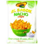 El Sabor Nacho Corn Chips with Sour Cream and Onion Flavor 100g